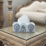 جعبه دستمال داماس دیوان مستطیل یک تکه
