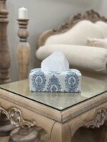 جعبه دستمال داماس دیوان مستطیل یک تکه