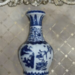 گلدان دیوارکوب نقاشی منظره
